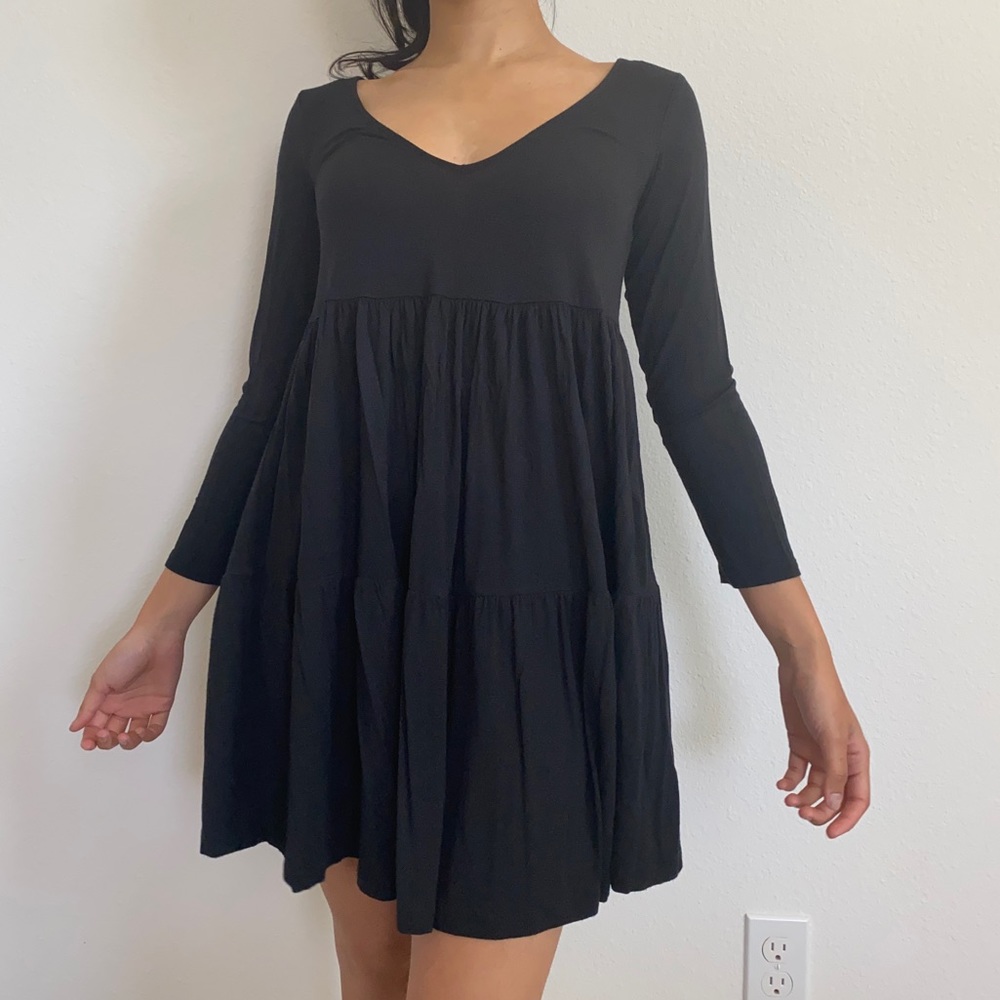 Super soft black mini dress
